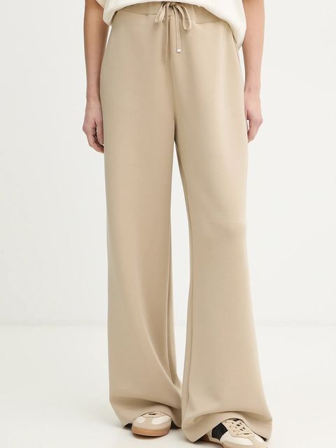 BOSS spodnie dresowe Epesya damskie kolor beżowy gładkie 50556952 - zdjęcie produktu nr 1