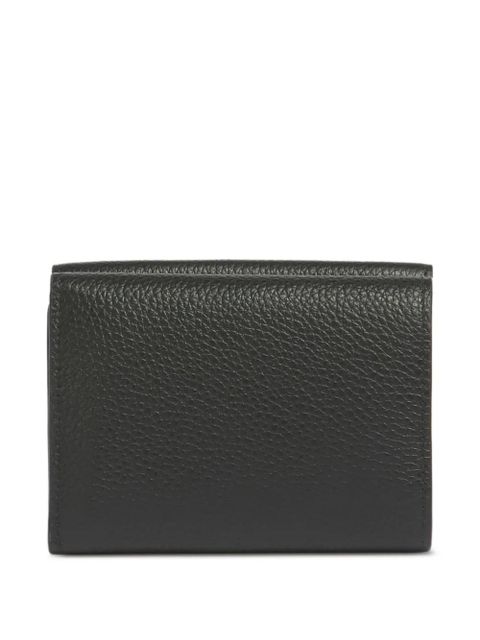 Marni embroidered-flower trifold wallet - Black