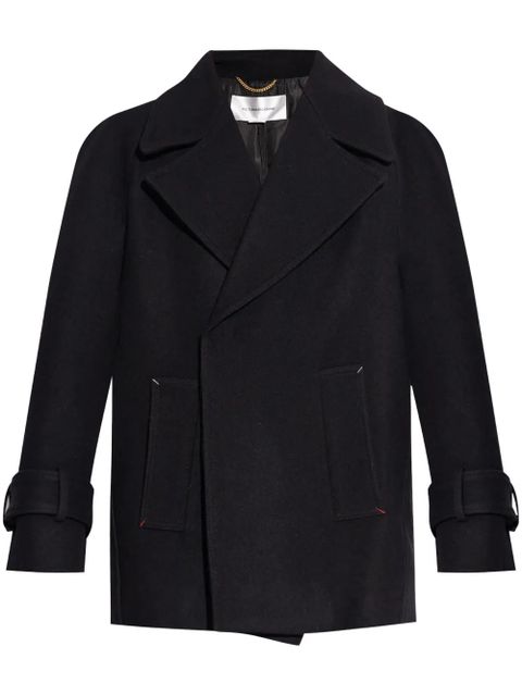 Victoria Beckham wool double breasted coat - Black - zdjęcie produktu nr 1