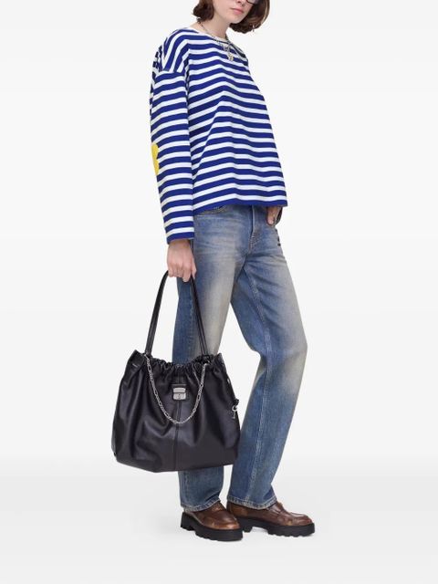 Marc Jacobs striped flower-patch top - Blue