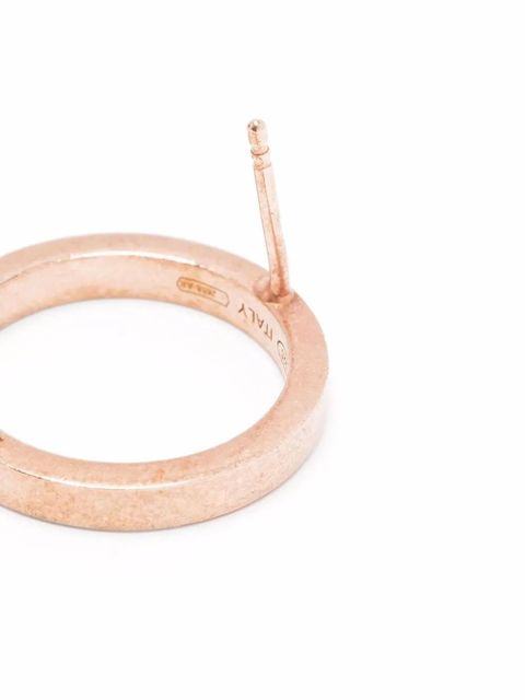 Maison Margiela hammered-effect hoop earring - Gold