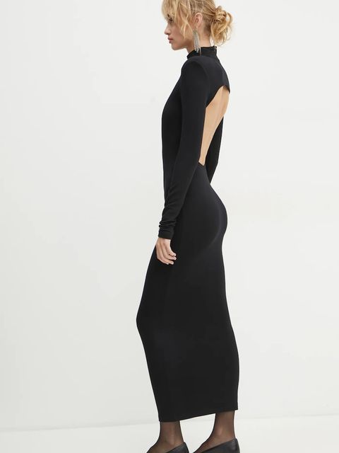 La Mania sukienka AMY kolor czarny maxi dopasowana LM.AMY - zdjęcie produktu nr 2