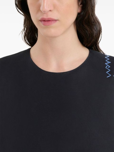 Marni cotton mini dress - Black