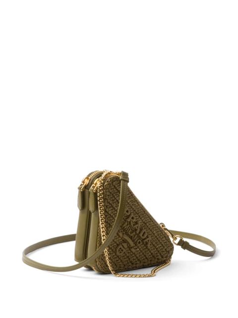 Prada Woven fabric mini-pouch - Green - zdjęcie produktu nr 2