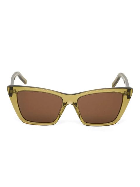 Saint Laurent Eyewear cat-eye sunglasses - Green - zdjęcie produktu nr 1