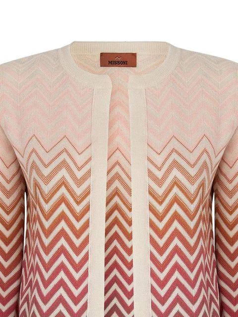 Missoni chevron-pattern cardigan - Neutrals - zdjęcie produktu nr 2