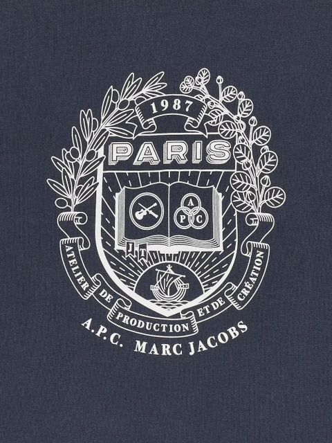 Marc Jacobs The Shrunken Paris crew-neck sweater - Blue