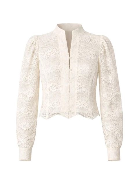 TWINSET macramé-lace jacket - White - zdjęcie produktu nr 1