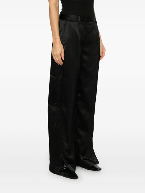 Jil Sander satin trousers - Black