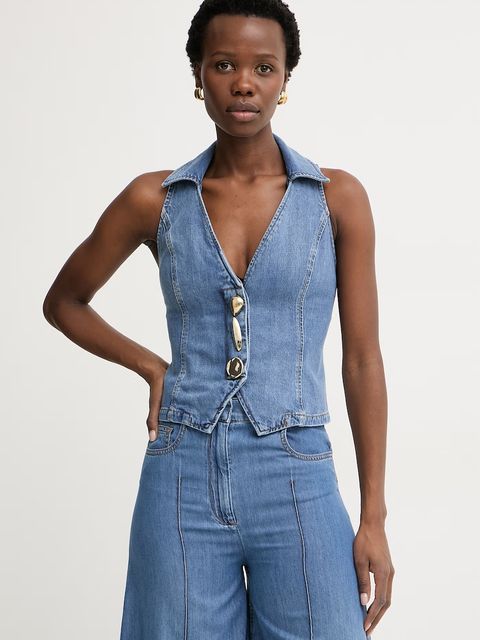 Simona Corsellini kamizelka damska jeansowa - zdjęcie produktu nr 2