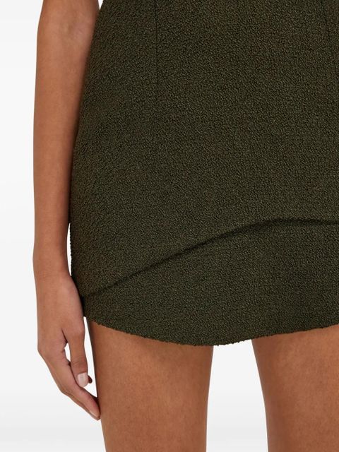 Ferragamo bouclé mini dress - Green