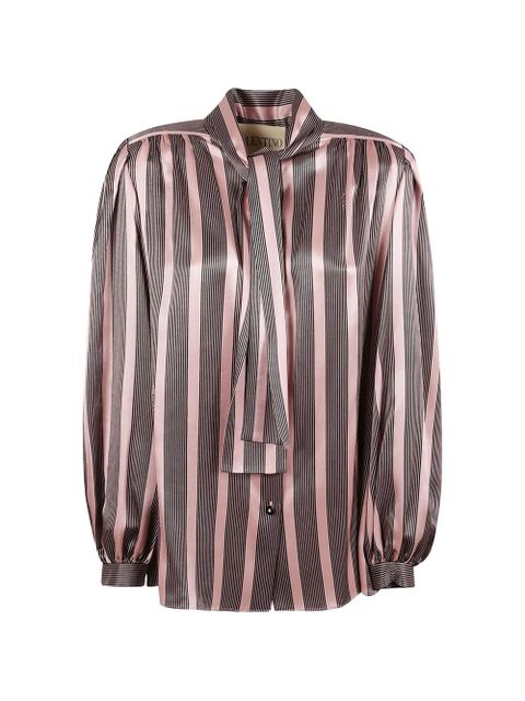 Valentino Garavani striped long-sleeve shirt - Pink - zdjęcie produktu nr 1