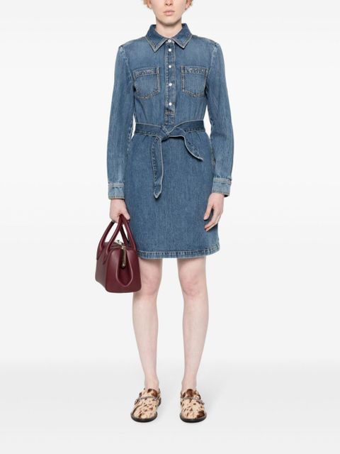 Gucci Horsebit-detail denim dress - Blue