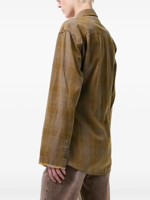 OUR LEGACY frayed collared shirt - Brown - zdjęcie produktu nr 2