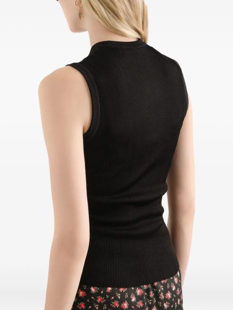 Dolce & Gabbana ribbed sleeveless tank top - Black