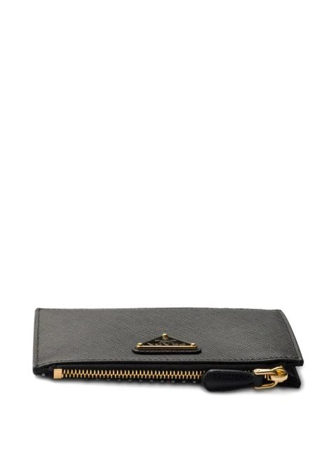 Prada Printed Saffiano leather card holder - Black