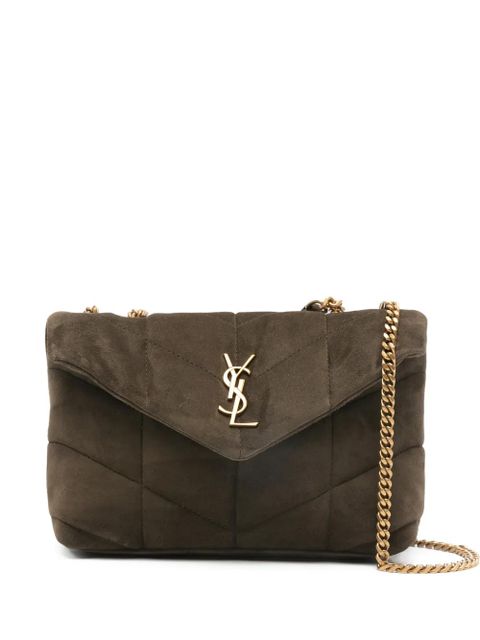 Saint Laurent Puffer Toy quilted shoulder bag - Brown - zdjęcie produktu nr 1