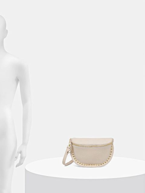 Answear.LAB torebka skórzana kolor beżowy