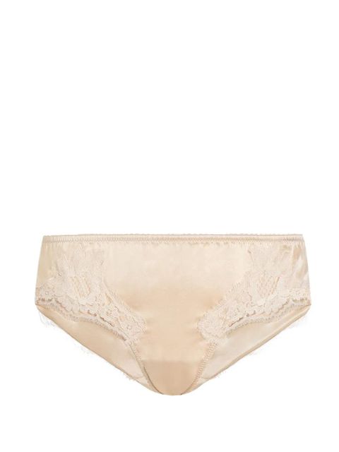 Dolce & Gabbana lace-trim briefs - Neutrals - zdjęcie produktu nr 1