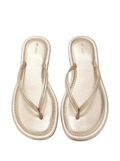 St. Agni thong-strap sandals - Gold - zdjęcie produktu nr 2
