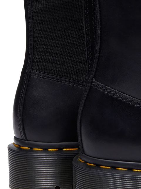 Dr. Martens kozaki skórzane Amaayah Hi damskie kolor czarny na platformie DM31947001