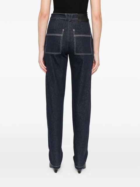 Max Mara denim tapered pants - Blue