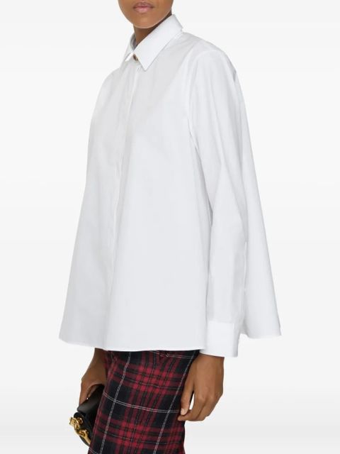 Burberry oversized cotton poplin shirt - White