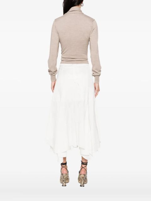 LEMAIRE tied-neck button-detail top - Neutrals - zdjęcie produktu nr 2