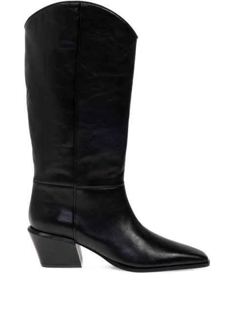 Paris Texas 50mm Bettina leather pointed-toe boots - Black - zdjęcie produktu nr 1