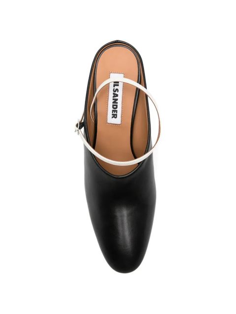 Jil Sander leather mules - Black