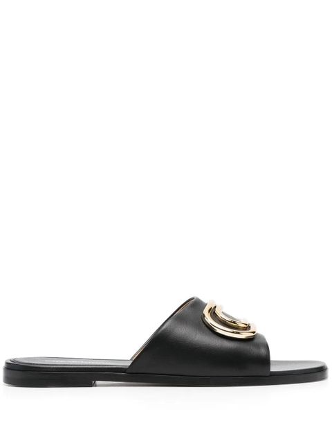 Off-White Paperclip leather sandals - Black - zdjęcie produktu nr 1