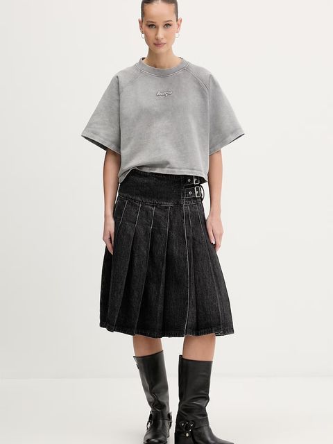 HUGO Blue t-shirt oversize damski bawełniany Dorlina_B_1 - zdjęcie produktu nr 1