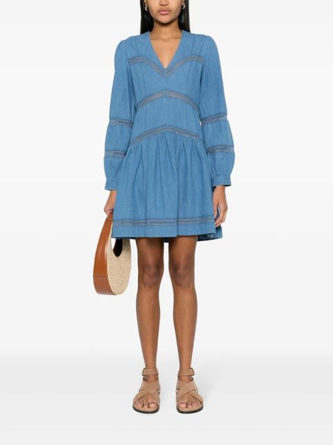 TWINSET flared denim mini dress - Blue - zdjęcie produktu nr 2