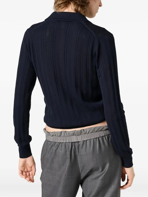 Miu Miu buttoned cashmere cardigan - Blue