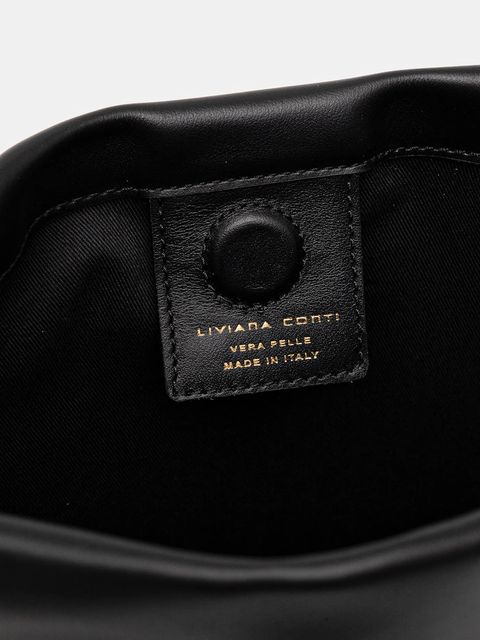 Liviana Conti torebka skórzana kolor czarny A5WA62