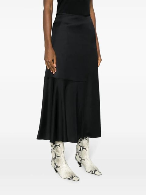 Jil Sander high-waisted panelled midi skirt - Black
