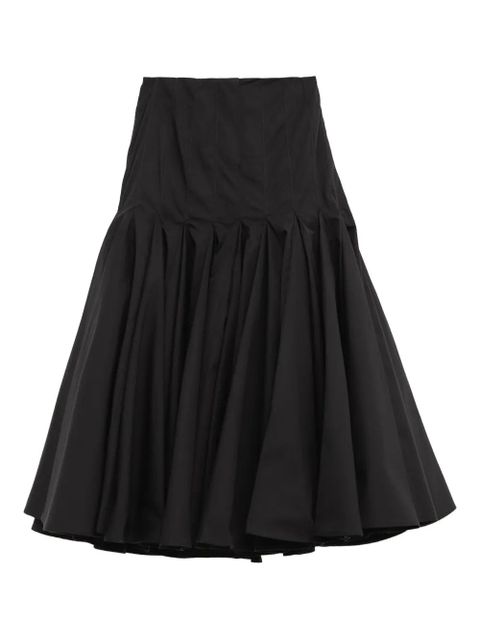 Jacquemus The Agave ruched midi skirt - Black