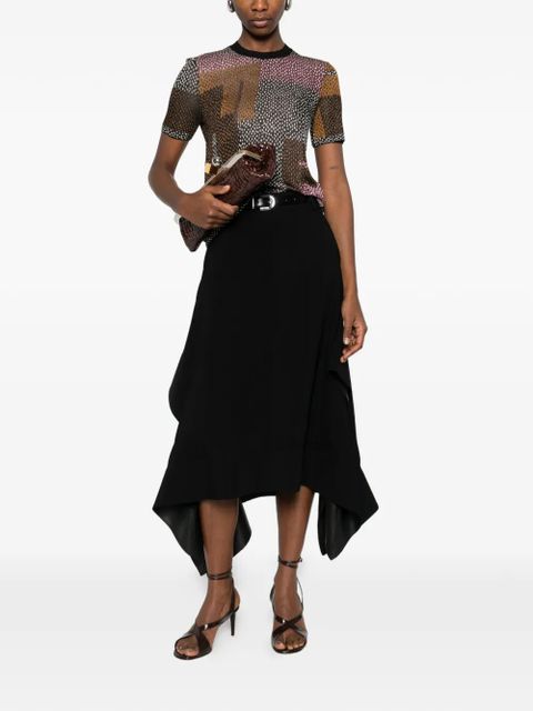 FENDI geometric-pattern T-shirt - Brown - zdjęcie produktu nr 2