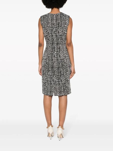 Lanvin sleeveless tweed midi dress - Black