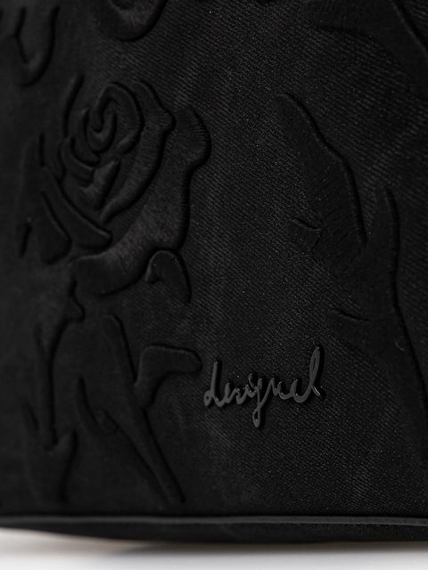 Desigual torebka ROMEO FLORAL TOTAL BL kolor czarny 25WAXP41