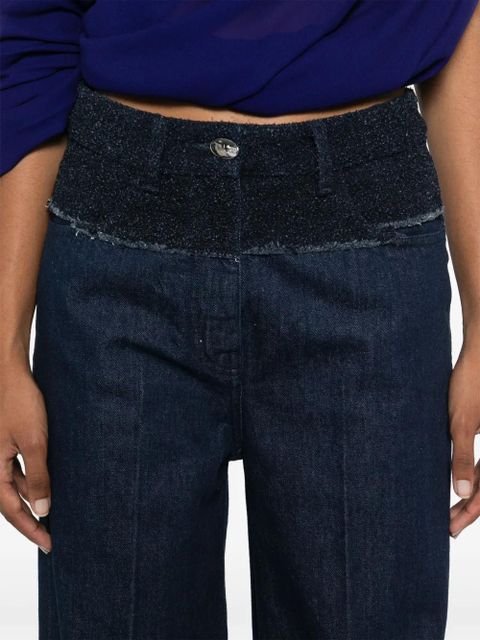 Givenchy bouclé-panelled jeans - Blue