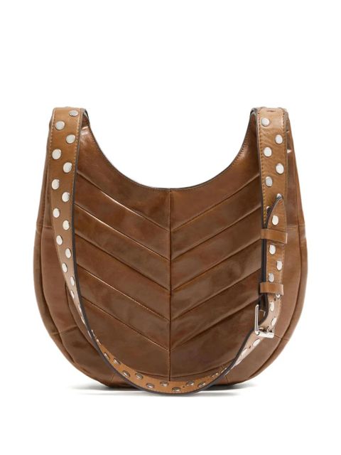 Valentino Garavani chevron-pattern stud-detail shoulder bag - Brown - zdjęcie produktu nr 2