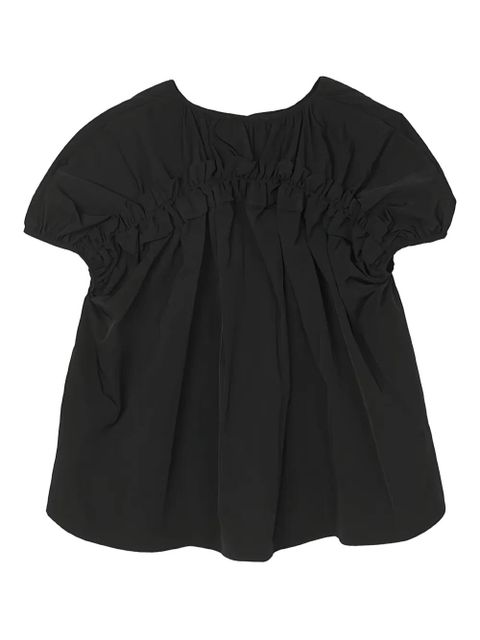 Cecilie Bahnsen ruffle-detail T-shirt - Black - zdjęcie produktu nr 2