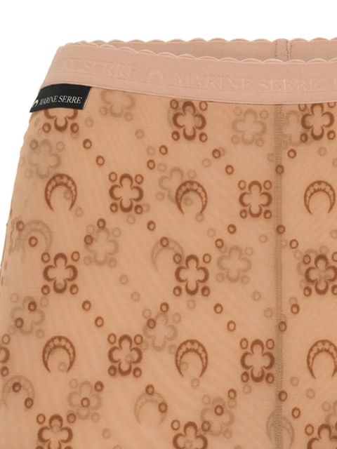 Marine Serre mesh mini shorts - Neutrals - zdjęcie produktu nr 2