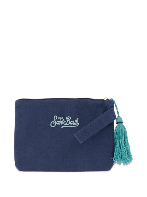 MC2 Saint Barth beaded beach-motif clutch bag - Blue - zdjęcie produktu nr 2
