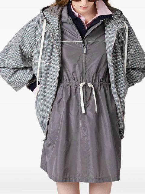 Miu Miu checked bomber jacket - Grey - zdjęcie produktu nr 1