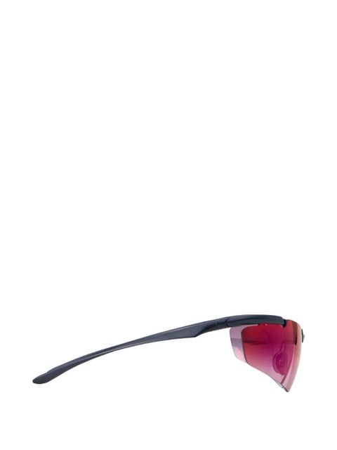 Balenciaga rimless biker-frame sunglasses - Black