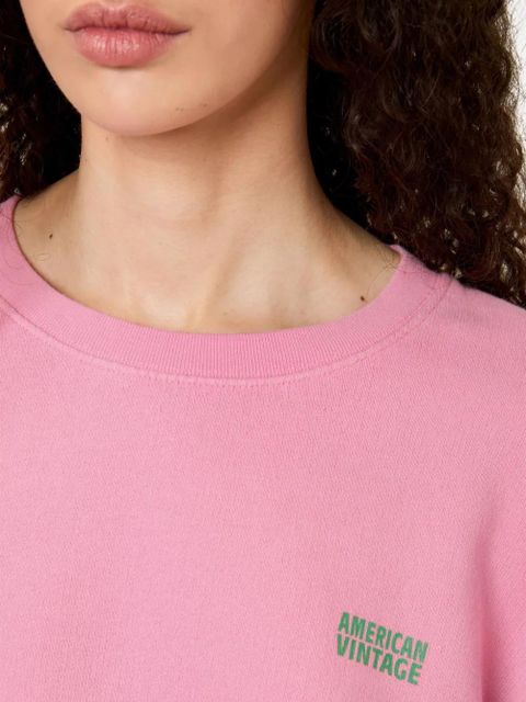 American Vintage Izubird round-neck sweatshirt - Pink