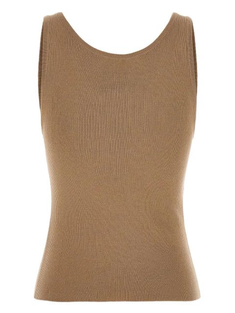 Moschino ribbed tank top - Neutrals - zdjęcie produktu nr 2