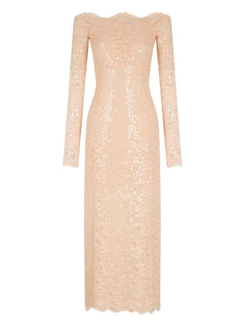 Rabanne sequined long-sleeve maxi dress - Pink - zdjęcie produktu nr 1